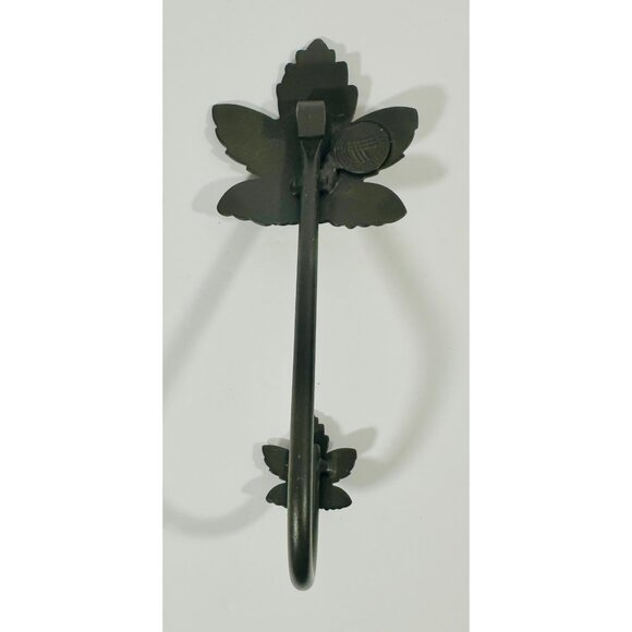 Longaberger Wrought Iron Maple Wall Leaf Hook Decorative Black Metal 72664 - Picture 9 of 9